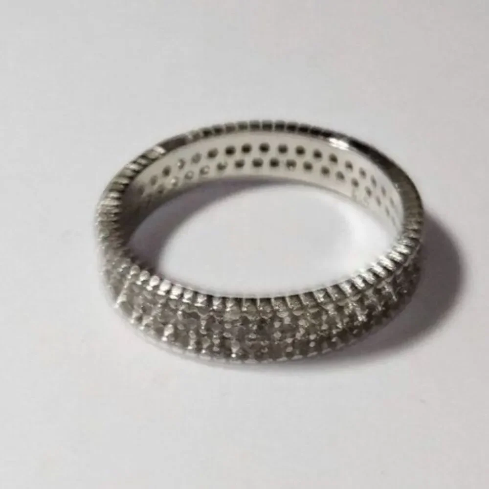 Sterling silver clear cz ring size 8